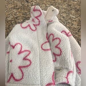 ✨ Abercrombie Kids Floral Sherpa Jacket – Size 9/10 ✨